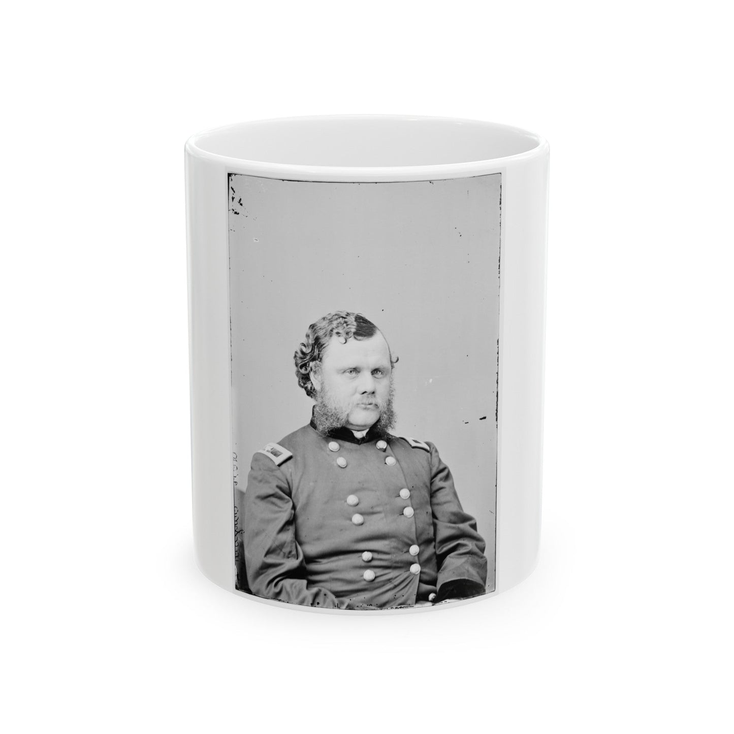 Brig. Gen. Robert O. Tyler (U.S. Civil War) White Coffee Mug-11oz-The Sticker Space