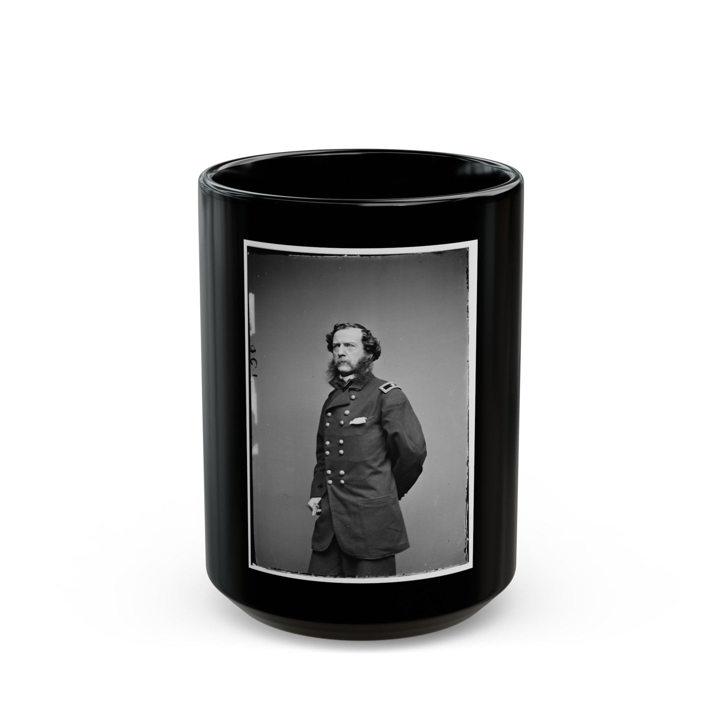 Brig. Gen. Samuel W. Crawford 001 (U.S. Civil War) Black Coffee Mug-15oz-The Sticker Space