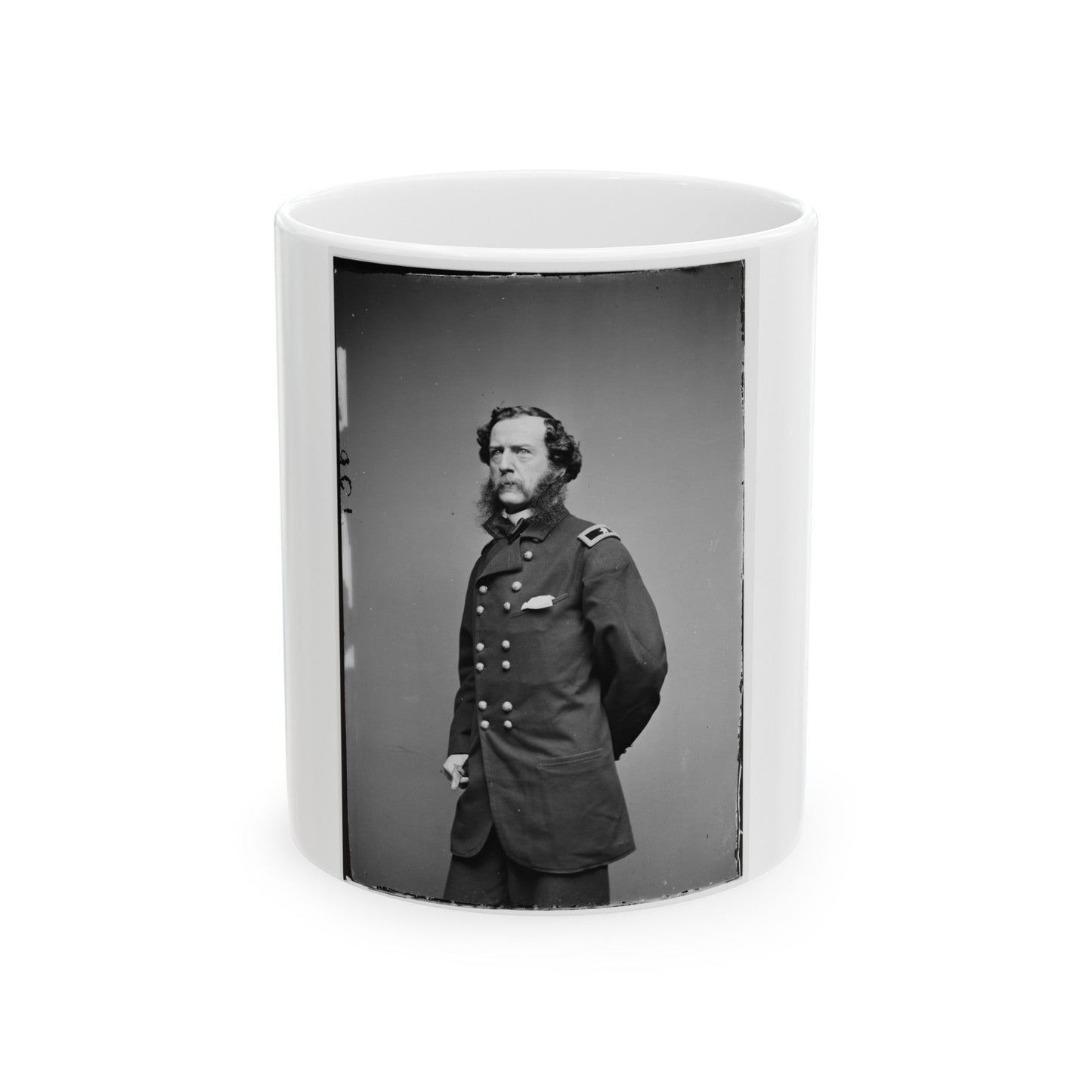 Brig. Gen. Samuel W. Crawford 001 (U.S. Civil War) White Coffee Mug-11oz-The Sticker Space