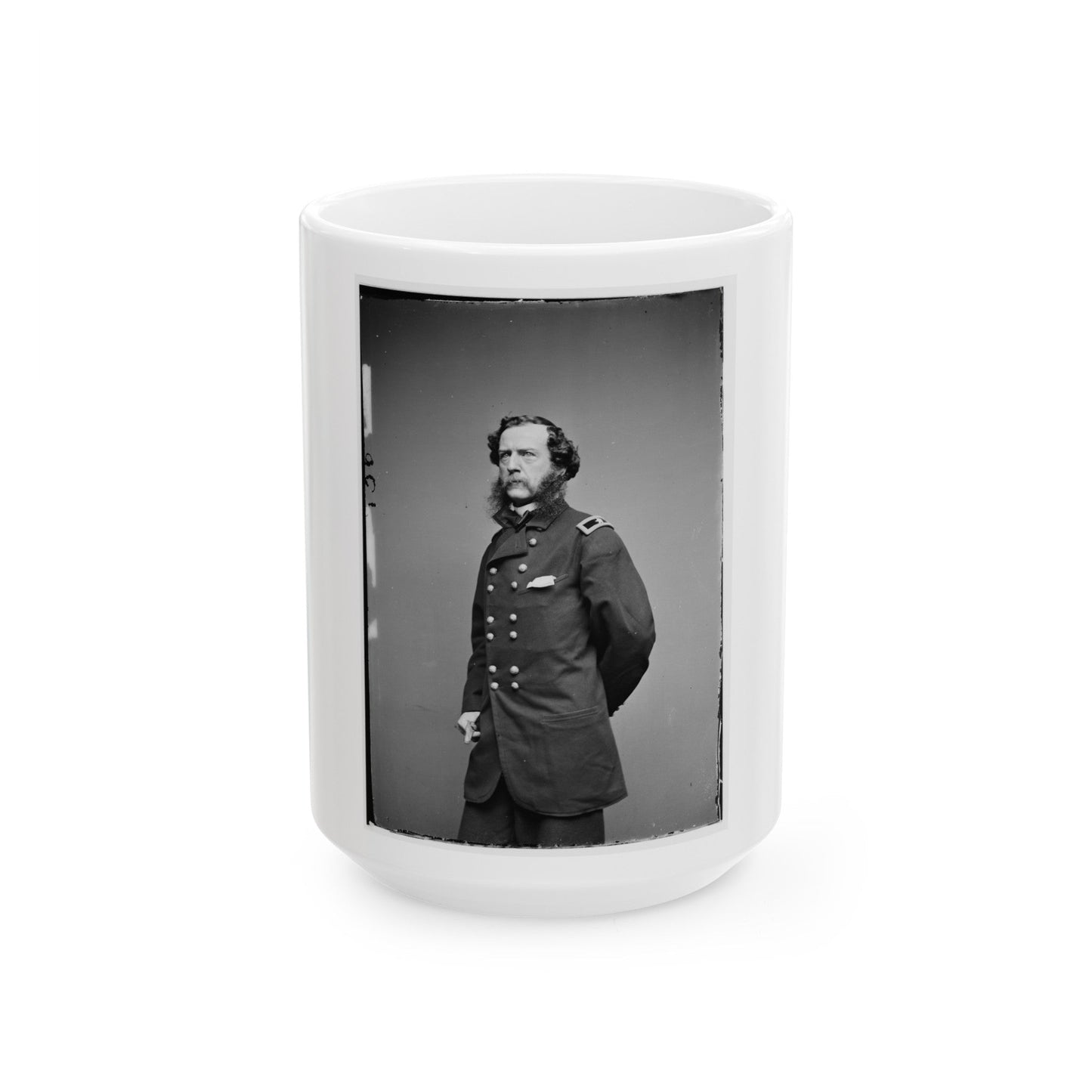 Brig. Gen. Samuel W. Crawford 001 (U.S. Civil War) White Coffee Mug-15oz-The Sticker Space