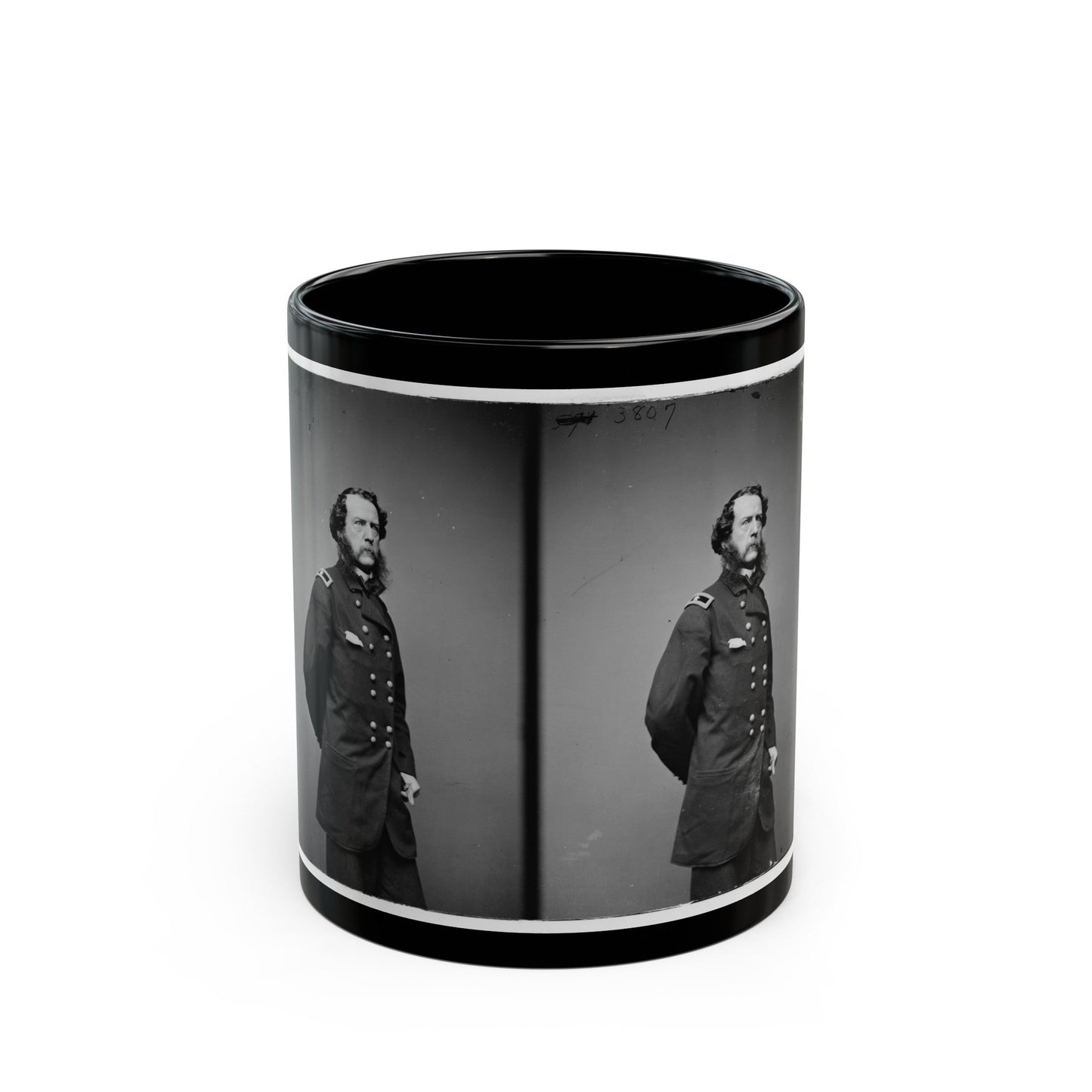 Brig. Gen. Samuel W. Crawford (U.S. Civil War) Black Coffee Mug-11oz-The Sticker Space