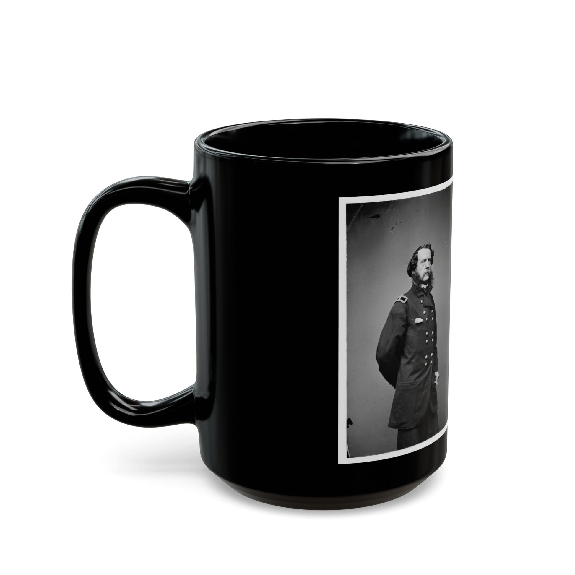 Brig. Gen. Samuel W. Crawford (U.S. Civil War) Black Coffee Mug-The Sticker Space