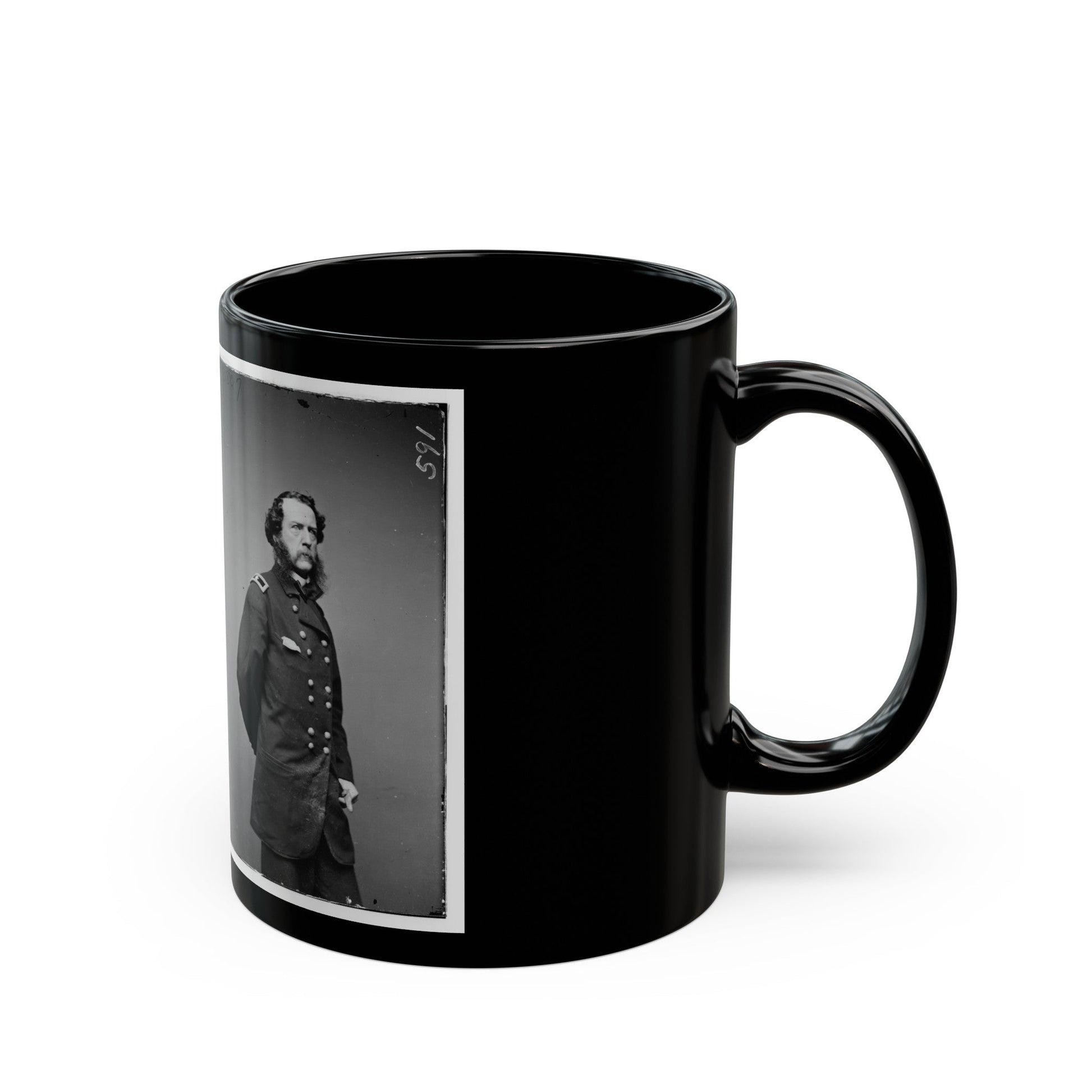 Brig. Gen. Samuel W. Crawford (U.S. Civil War) Black Coffee Mug-The Sticker Space