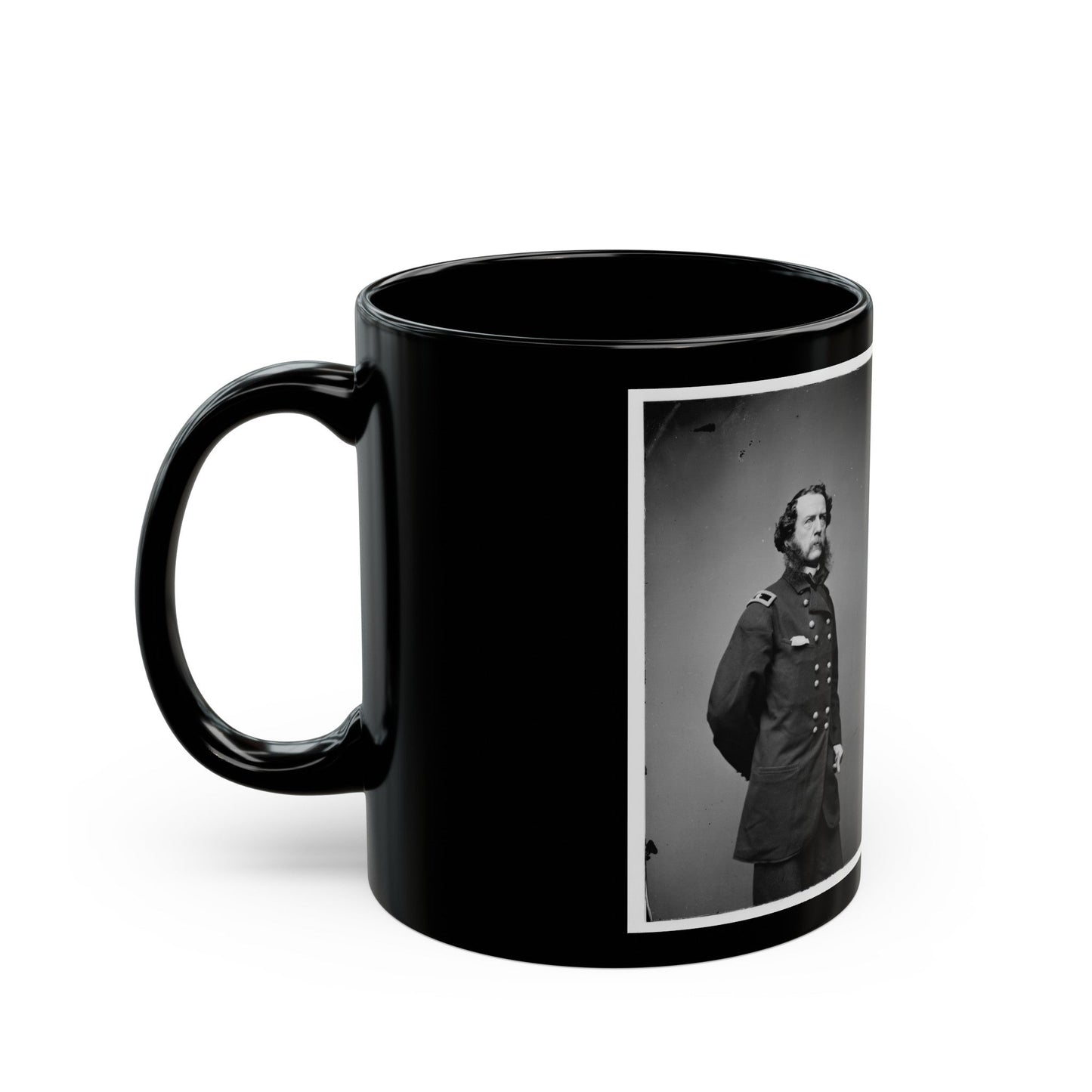 Brig. Gen. Samuel W. Crawford (U.S. Civil War) Black Coffee Mug-The Sticker Space