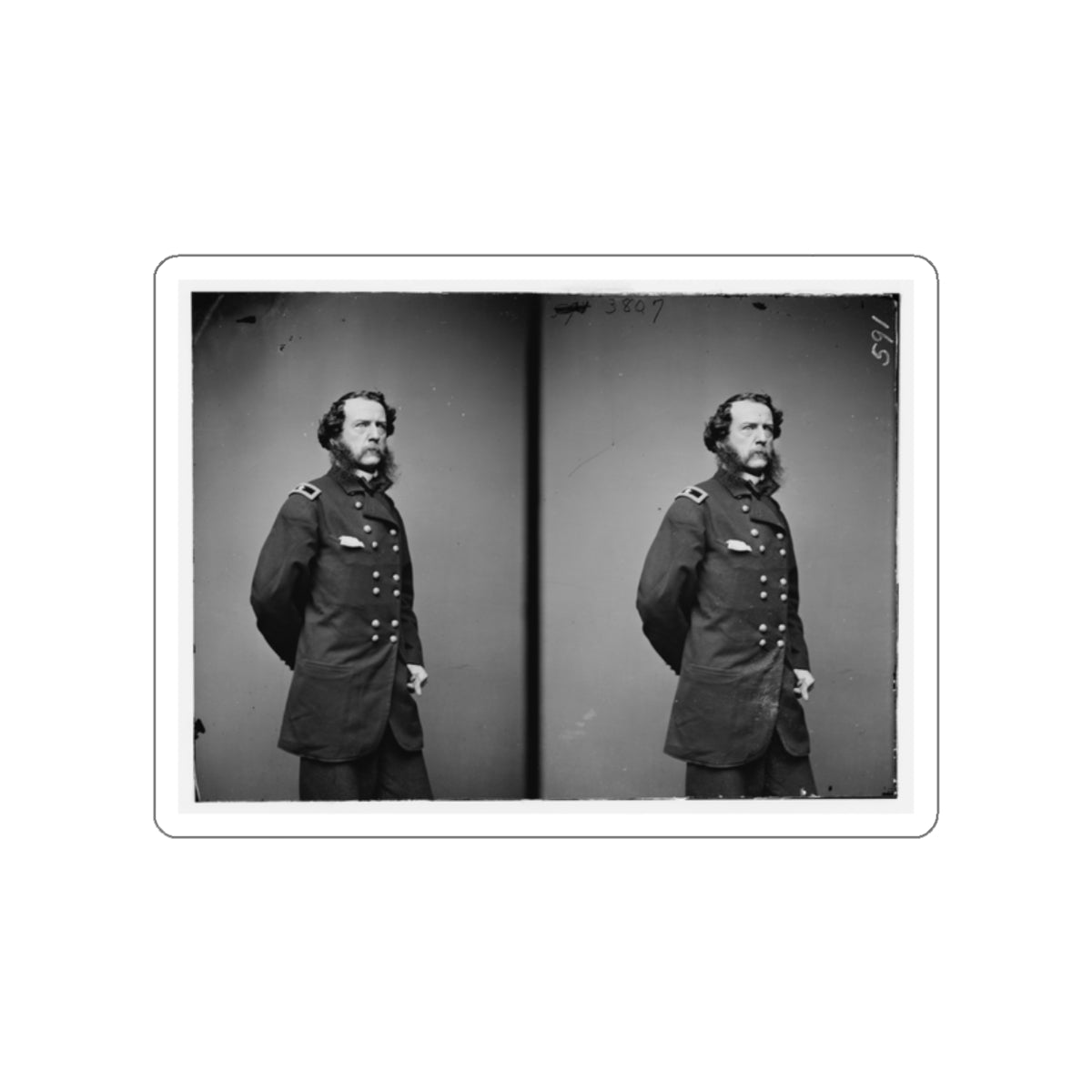 Brig. Gen. Samuel W. Crawford (U.S. Civil War) STICKER Vinyl Die-Cut Decal-White-The Sticker Space