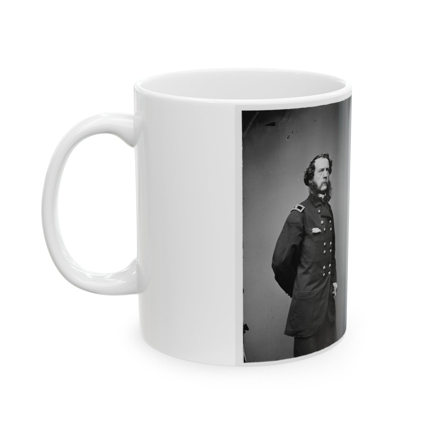 Brig. Gen. Samuel W. Crawford (U.S. Civil War) White Coffee Mug-The Sticker Space