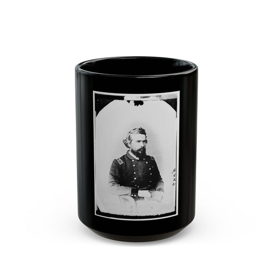 Brig. Gen. Truman Seymour, Capt. At Fort Sumter, 1861 002 (U.S. Civil War) Black Coffee Mug-15oz-The Sticker Space