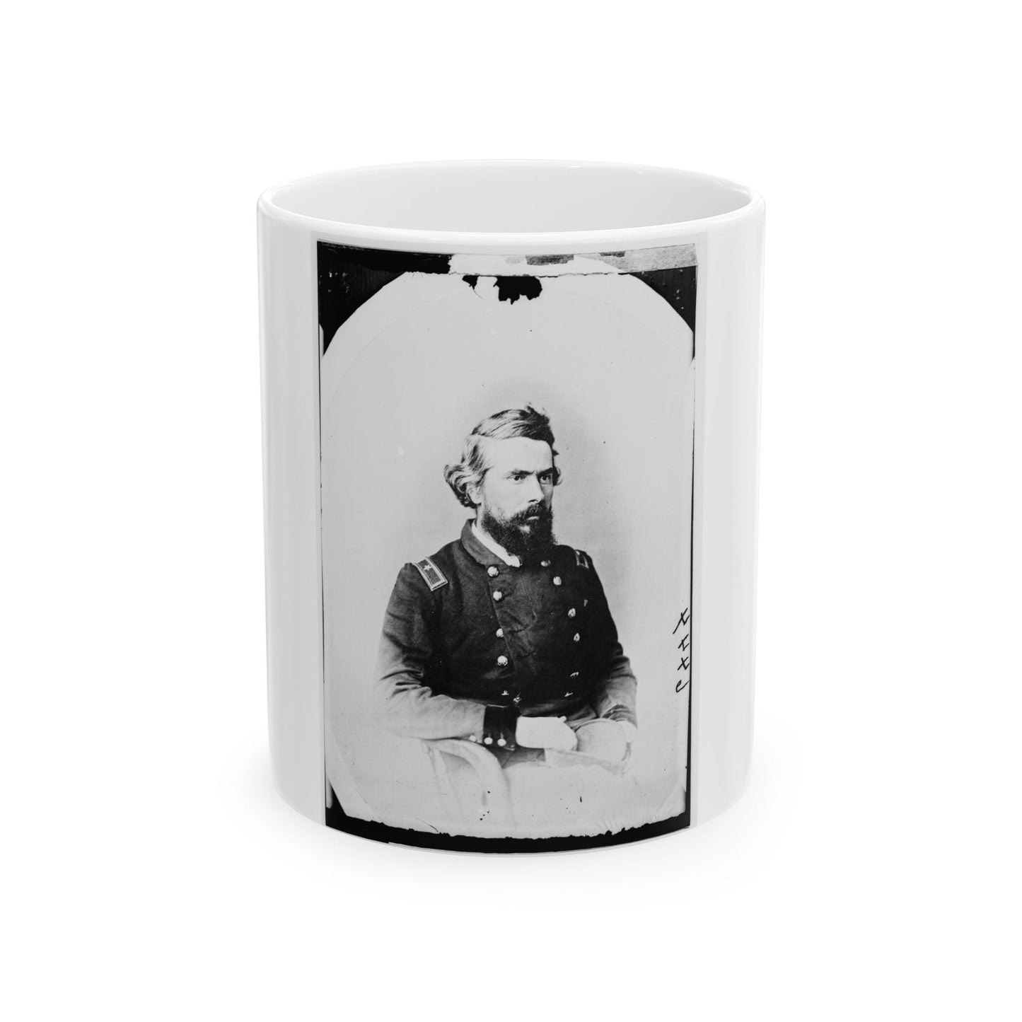 Brig. Gen. Truman Seymour, Capt. At Fort Sumter, 1861 002 (U.S. Civil War) White Coffee Mug-11oz-The Sticker Space