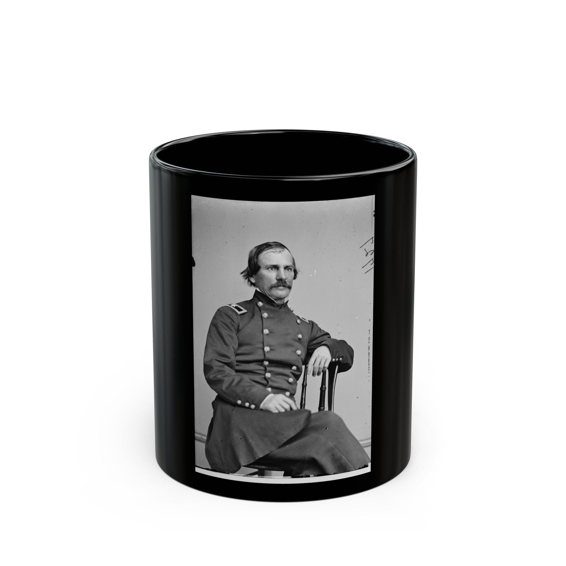 Brig. Gen. Wm Hays 001 (U.S. Civil War) Black Coffee Mug-11oz-The Sticker Space