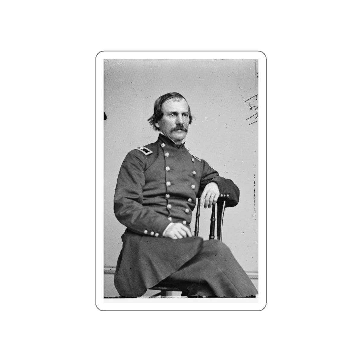 Brig. Gen. Wm Hays 001 (U.S. Civil War) STICKER Vinyl Die-Cut Decal-White-The Sticker Space