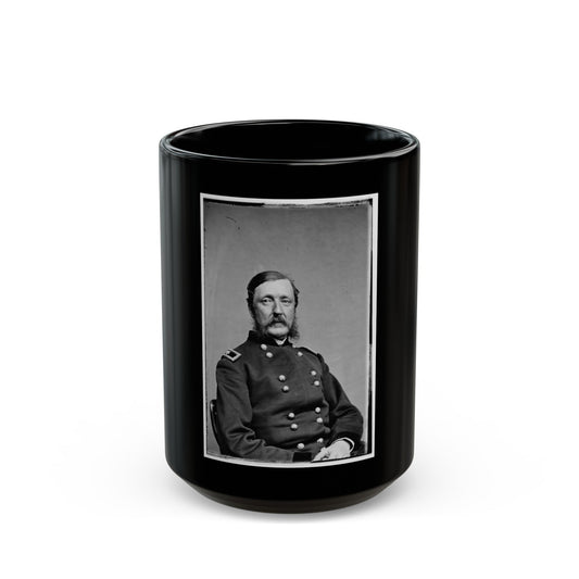 Brig. Gen. Wm. F. Barry (U.S. Civil War) Black Coffee Mug-15oz-The Sticker Space