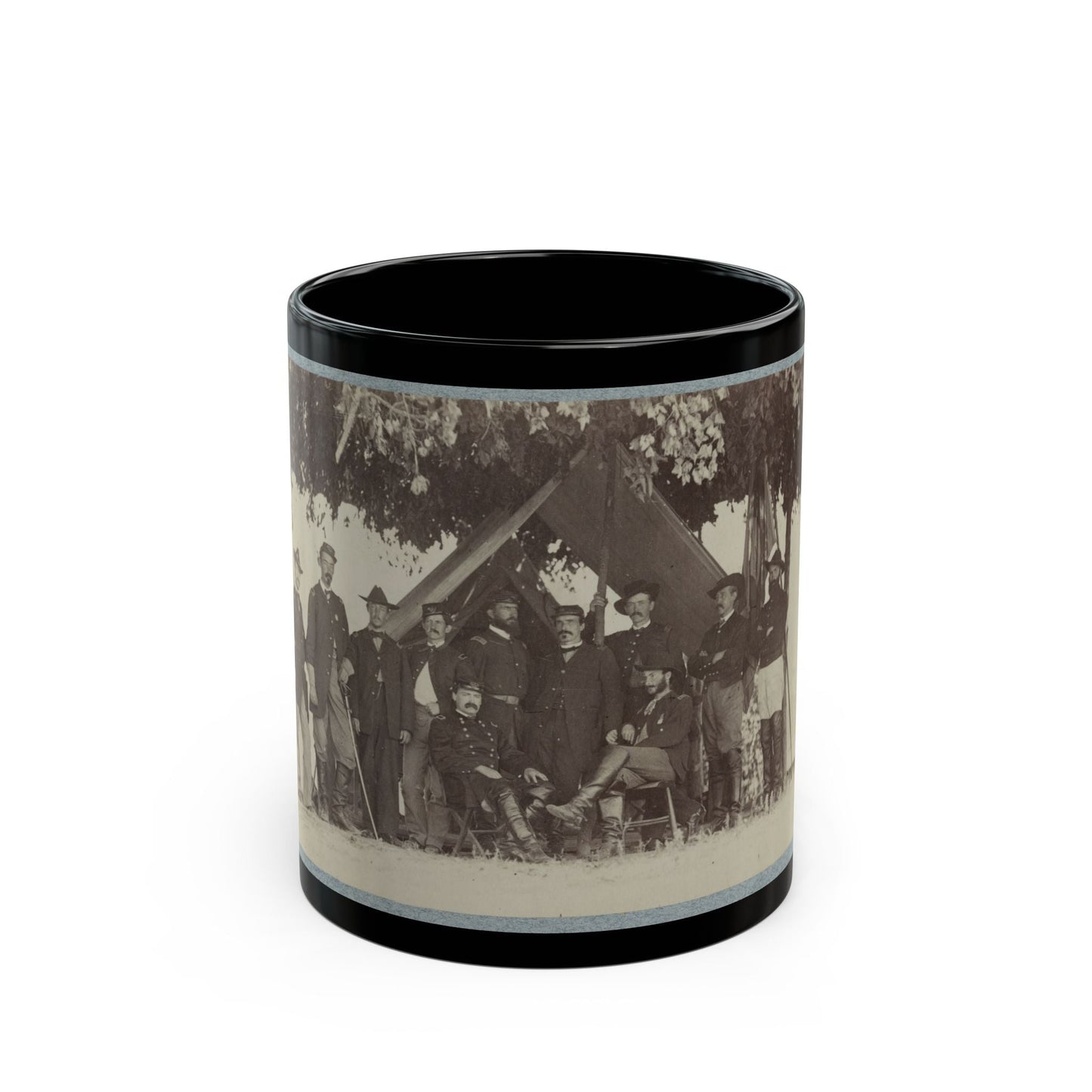 Brig. General J. H. Ledlie And Staff (U.S. Civil War) Black Coffee Mug