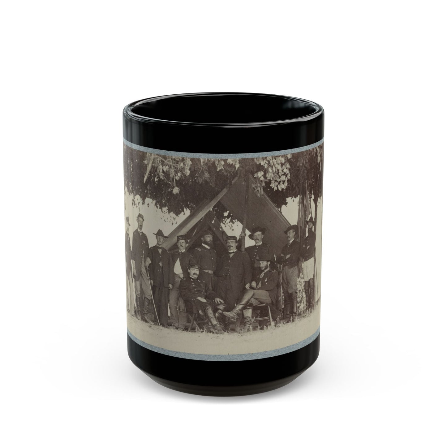 Brig. General J. H. Ledlie And Staff (U.S. Civil War) Black Coffee Mug