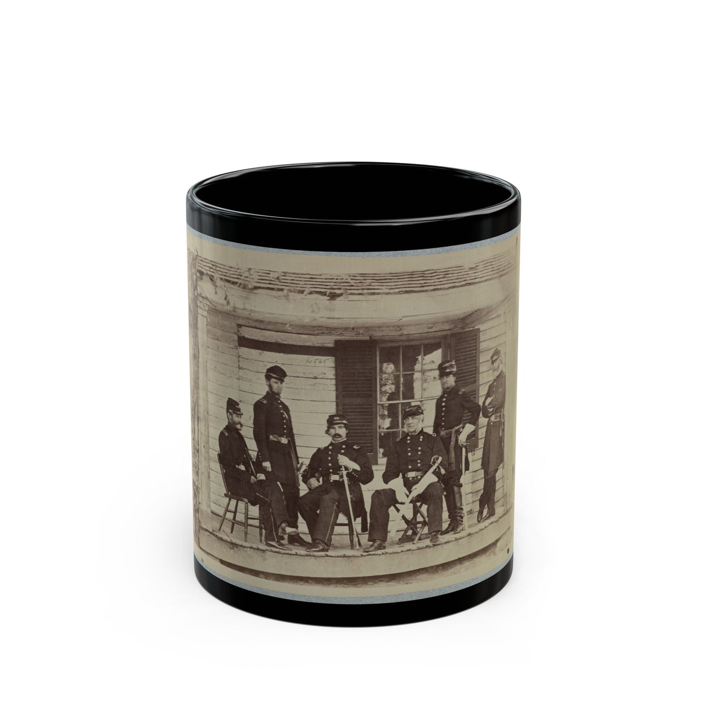 Brig. General J. S. Wadsworth And Staff (U.S. Civil War) Black Coffee Mug