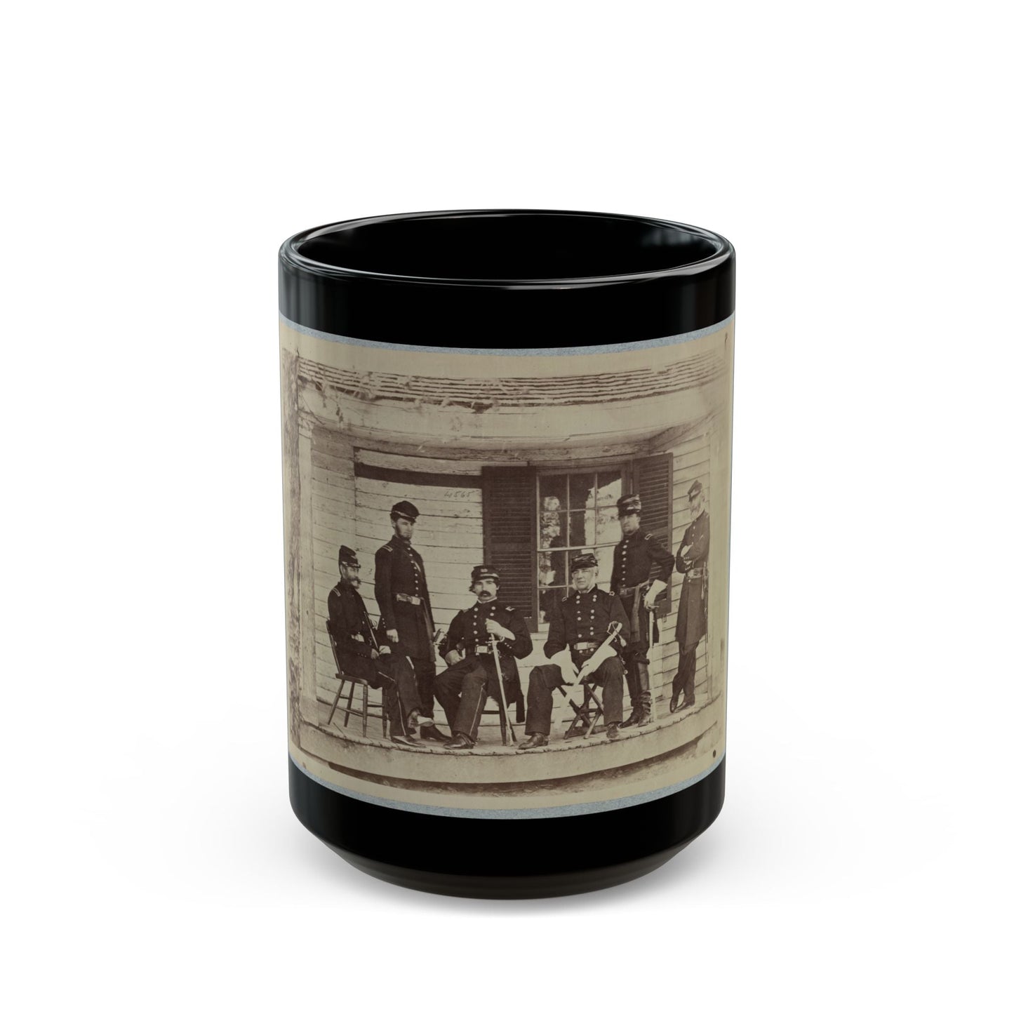 Brig. General J. S. Wadsworth And Staff (U.S. Civil War) Black Coffee Mug