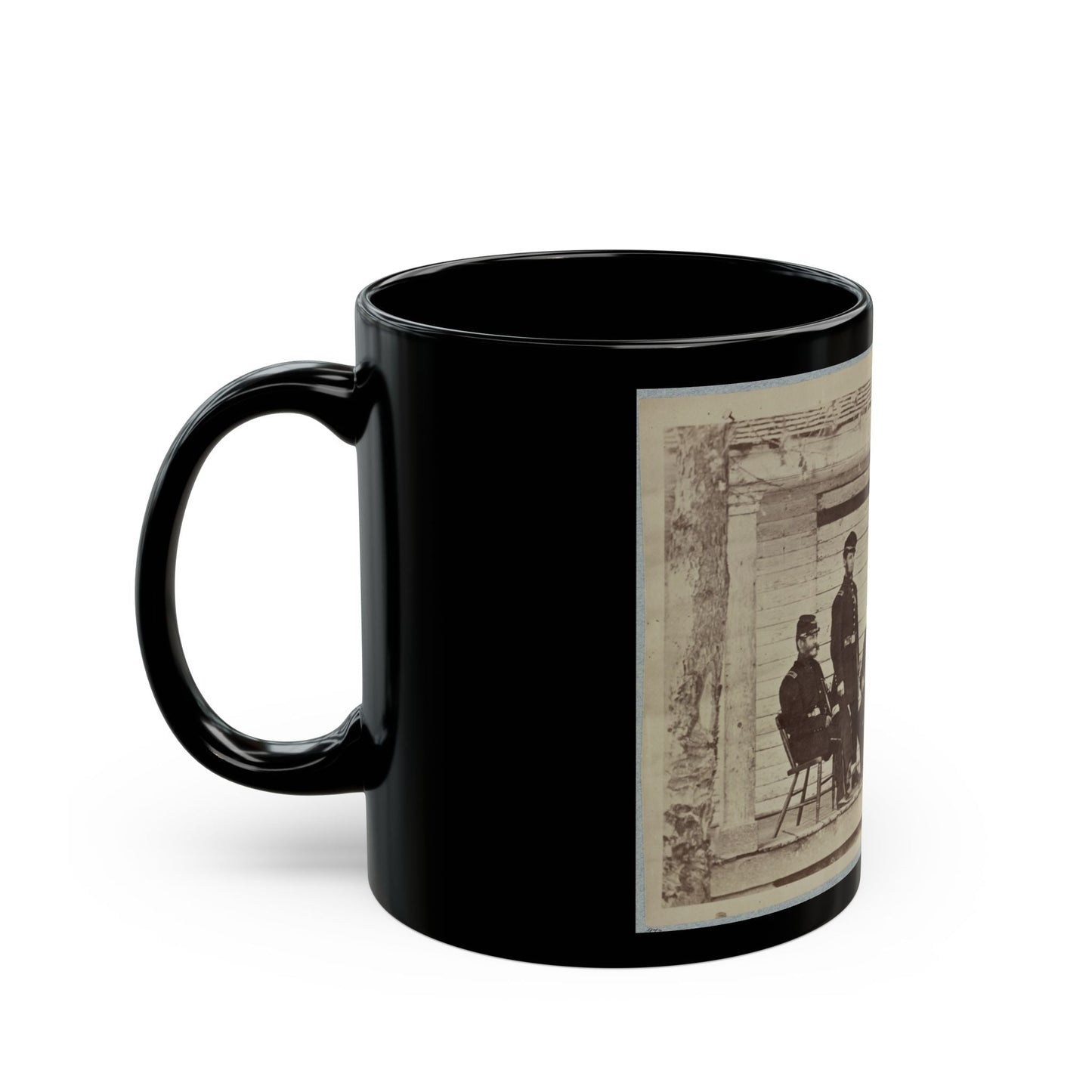 Brig. General J. S. Wadsworth And Staff (U.S. Civil War) Black Coffee Mug