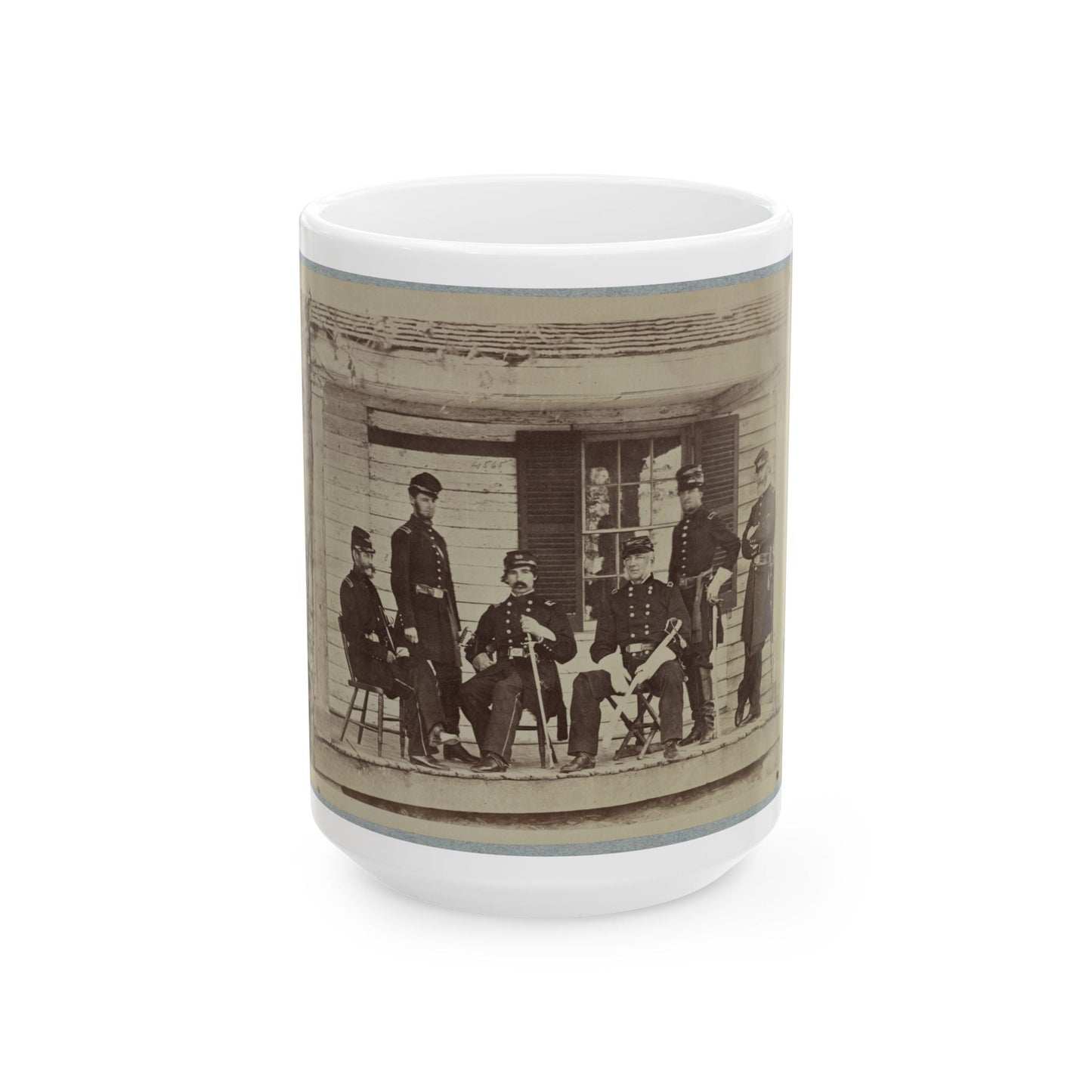 Brig. General J. S. Wadsworth And Staff (U.S. Civil War) White Coffee Mug