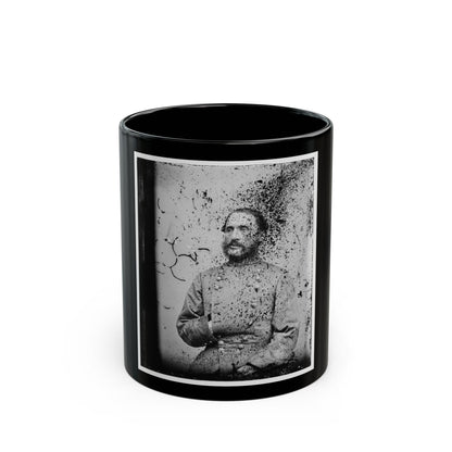 Brig. General Thomas L. Clingman, Half-Length Portrait, Seated, Facing Left (U.S. Civil War) Black Coffee Mug-11oz-The Sticker Space