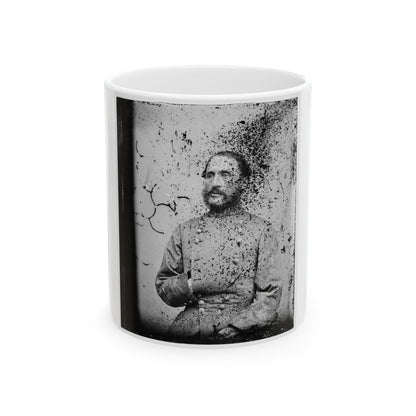 Brig. General Thomas L. Clingman, Half-Length Portrait, Seated, Facing Left (U.S. Civil War) White Coffee Mug-11oz-The Sticker Space