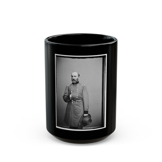 Brig. Maj. Gen. Rufus Saxton (U.S. Civil War) Black Coffee Mug-15oz-The Sticker Space