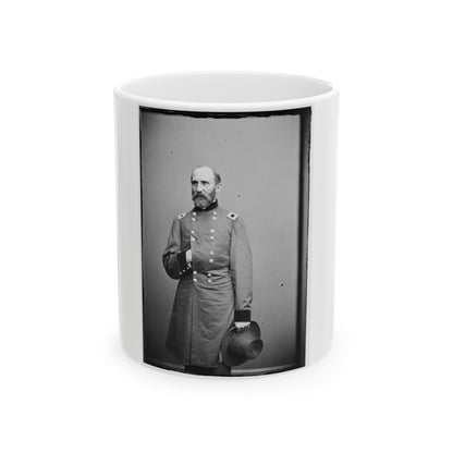 Brig. Maj. Gen. Rufus Saxton (U.S. Civil War) White Coffee Mug-11oz-The Sticker Space