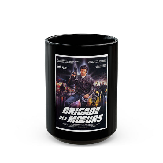 BRIGADE OF DEATH 1985 Movie Poster - Black Coffee Mug-15oz-The Sticker Space