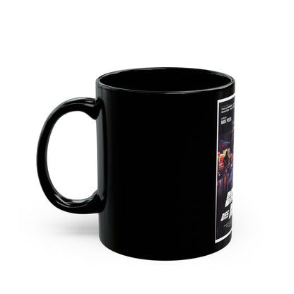 BRIGADE OF DEATH 1985 Movie Poster - Black Coffee Mug-The Sticker Space