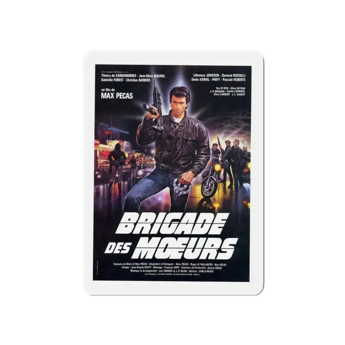 BRIGADE OF DEATH 1985 Movie Poster - Refrigerator Magnet 5 Inch - The Sticker Space