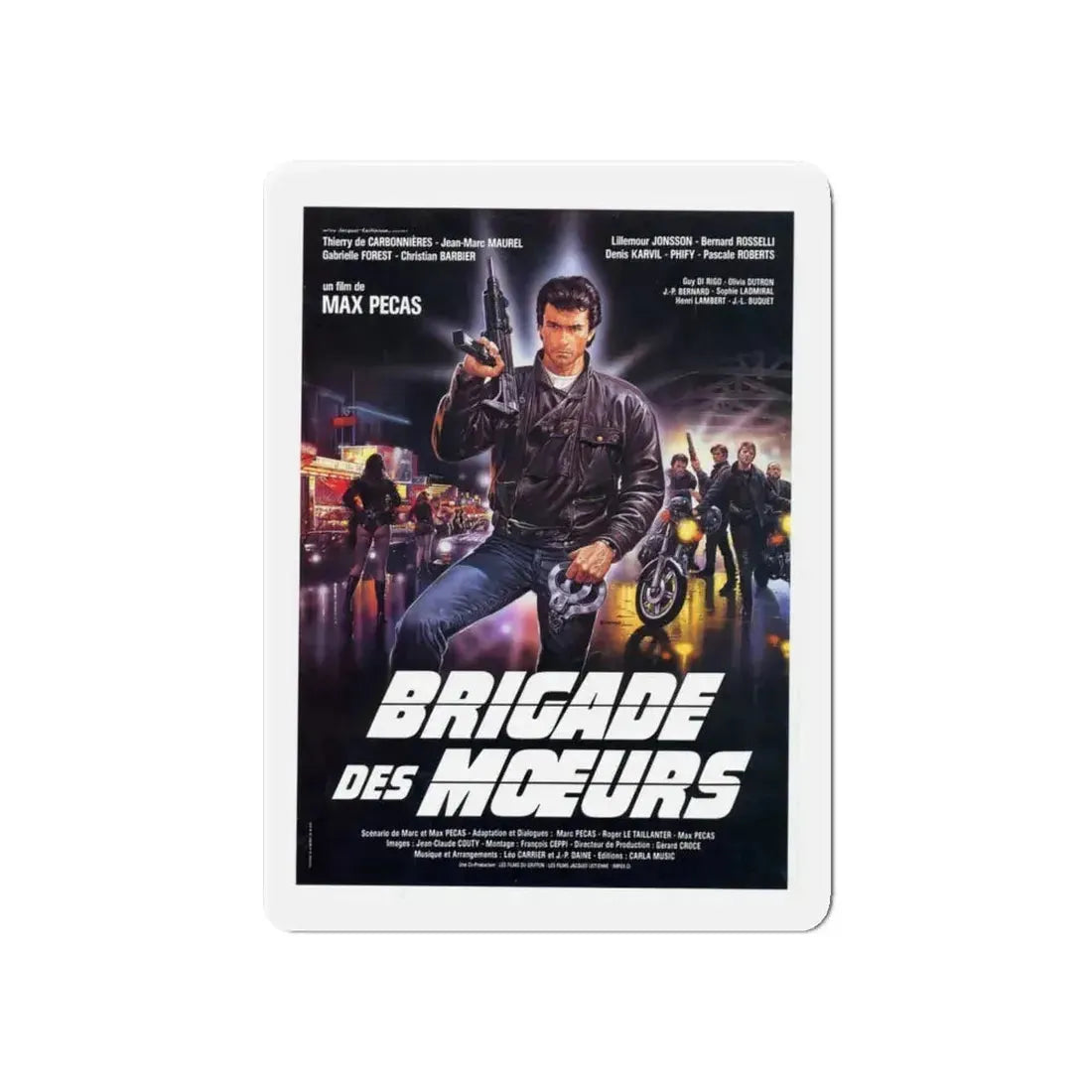 BRIGADE OF DEATH 1985 Movie Poster - Refrigerator Magnet 6 Inch - The Sticker Space