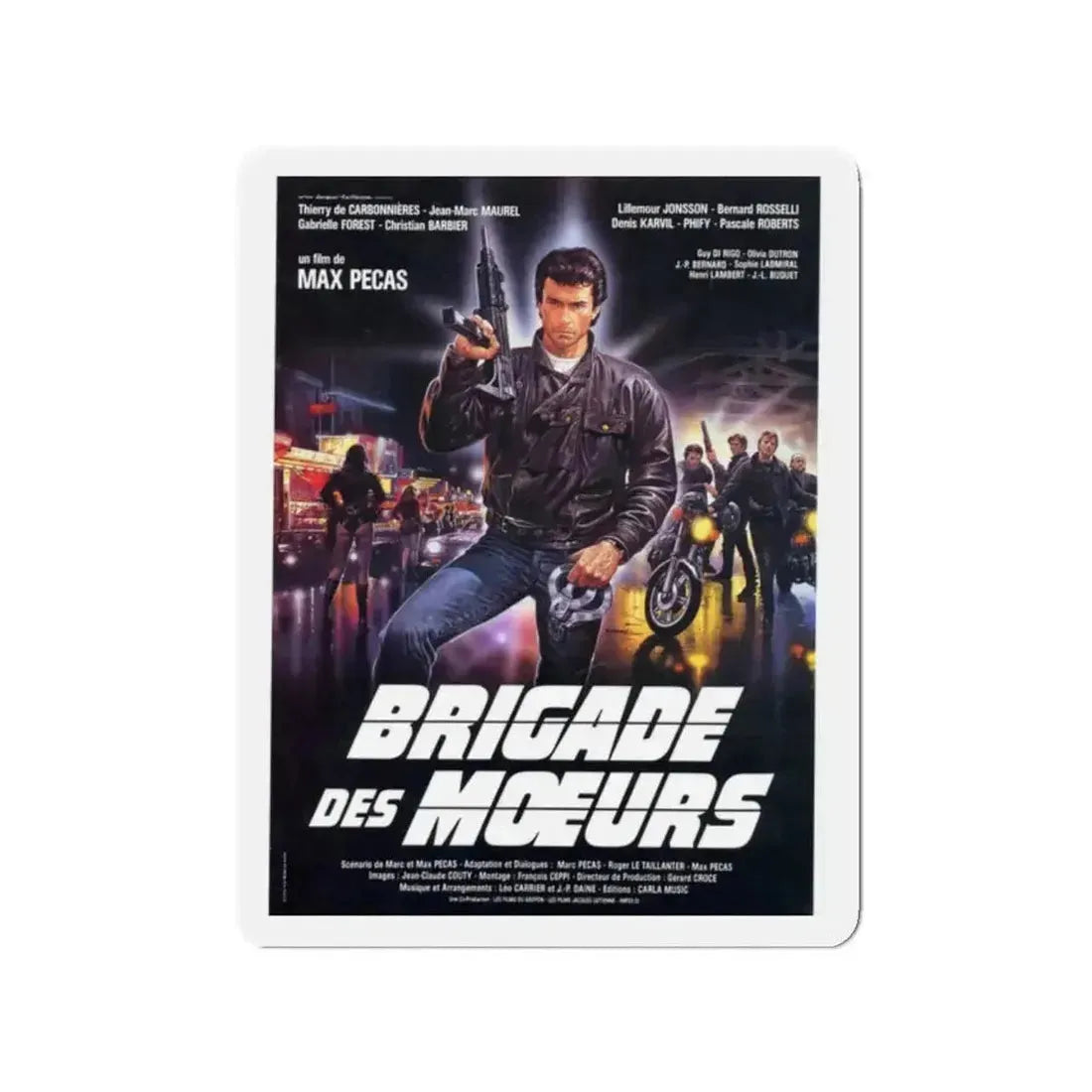 BRIGADE OF DEATH 1985 Movie Poster - Refrigerator Magnet - The Sticker Space