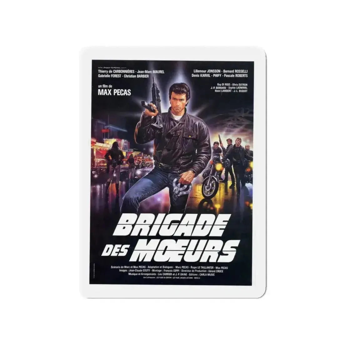 BRIGADE OF DEATH 1985 Movie Poster - Refrigerator Magnet - The Sticker Space