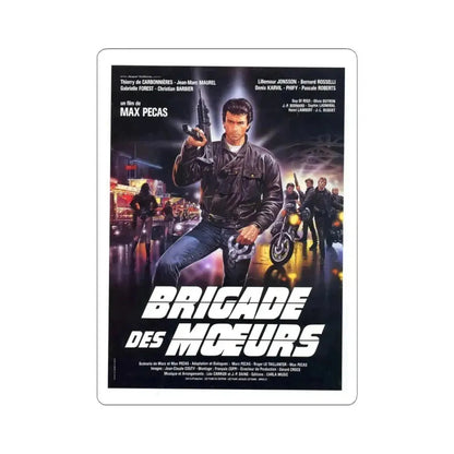 BRIGADE OF DEATH 1985 Movie Poster - STICKER Vinyl Kiss-Cut Decal 6 Inch White - The Sticker Space
