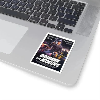 BRIGADE OF DEATH 1985 Movie Poster - STICKER Vinyl Kiss-Cut Decal - The Sticker Space