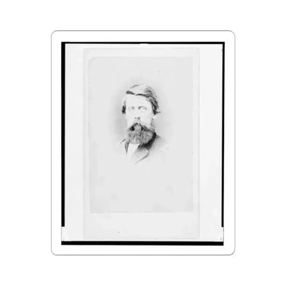 Brigadier General Jefferson Columbus Davis, Union Officer, Bust Portrait, Facing Front (U.S. Civil War) STICKER Vinyl Kiss-Cut Decal 2 Inch White - The Sticker Space