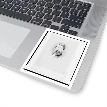 Brigadier General Jefferson Columbus Davis, Union Officer, Bust Portrait, Facing Front (U.S. Civil War) STICKER Vinyl Kiss-Cut Decal - The Sticker Space