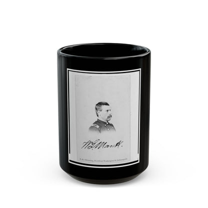 Brigadier General William G. Mank, Union Officer In The 32nd Indiana Regiment, Head-And-Shoulders Portrait, Turned Right (U.S. Civil War) Black Coffee Mug