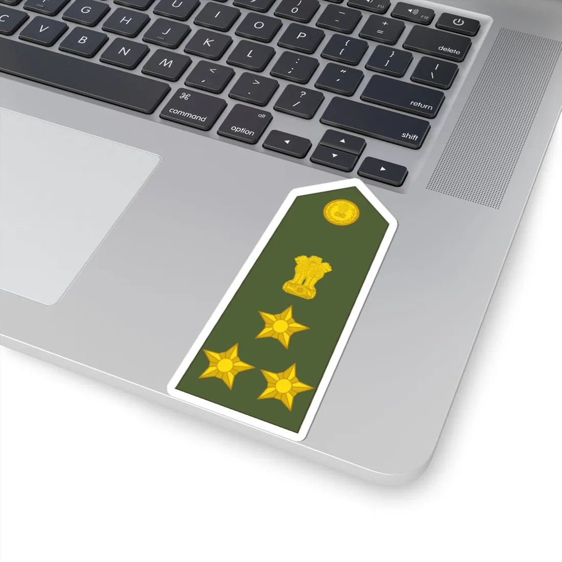 Brigadier of the Indian Army (India) (Military Rank) STICKER Vinyl Kiss-Cut Decal - The Sticker Space