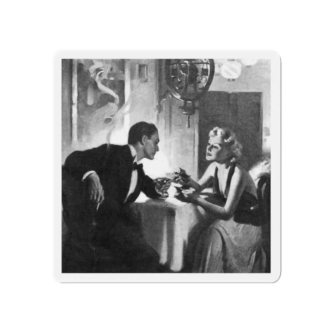 Bright Danger (2), Liberty magazine, September 25, 1937 (Magazine Illustration) Refrigerator Magnet - The Sticker Space