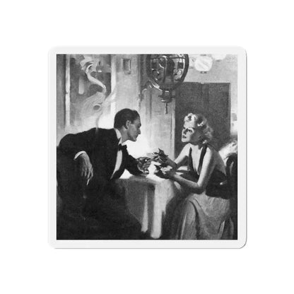 Bright Danger (2), Liberty magazine, September 25, 1937 (Magazine Illustration) Refrigerator Magnet - The Sticker Space