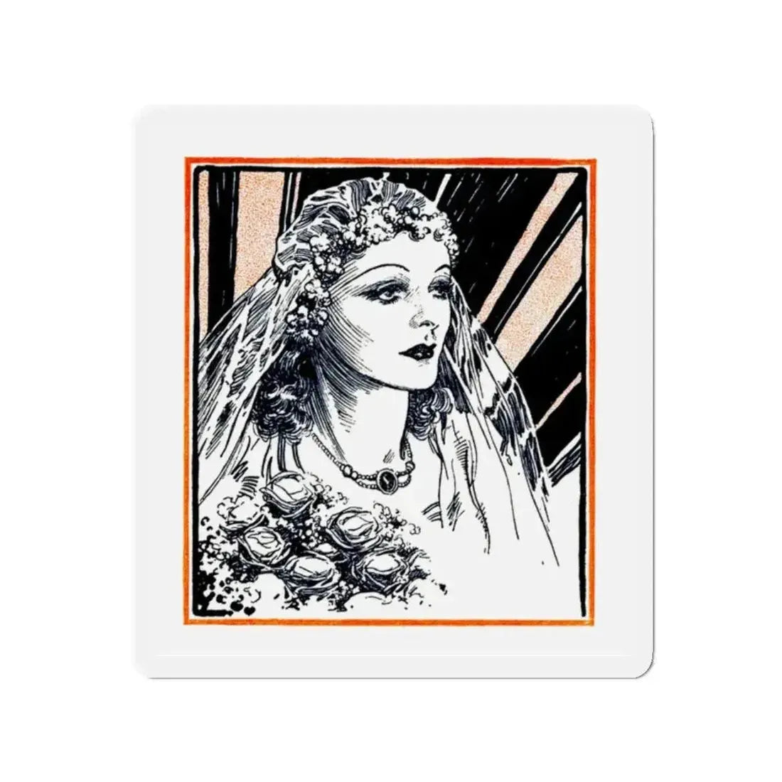 Brilliant Marriage, Redbook, July 1935 (Magazine Illustration) Refrigerator Magnet - The Sticker Space