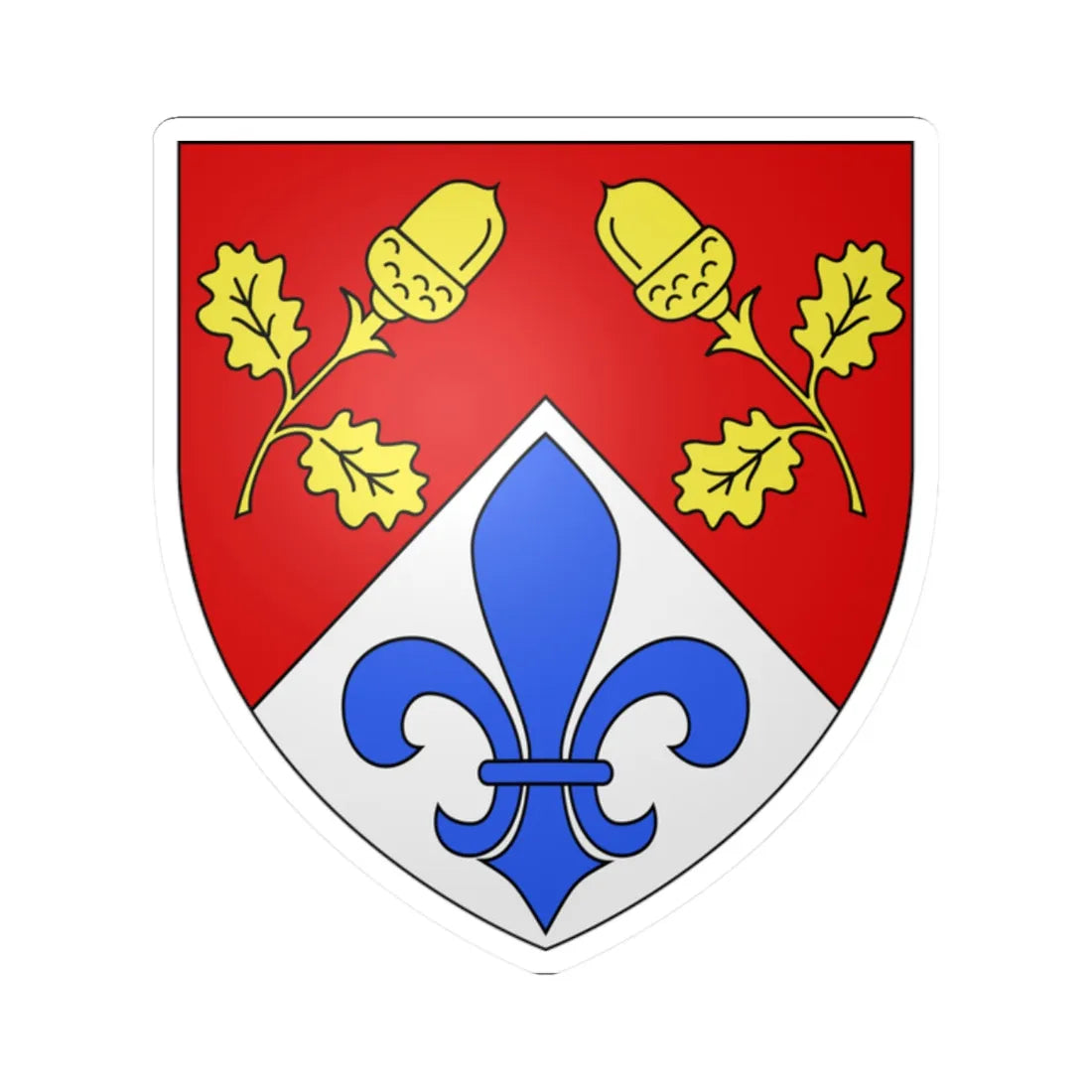 Brim-DeForest arms (Scotland) (Coat of Arms) STICKER Vinyl Kiss-Cut Decal 2 Inch White - The Sticker Space