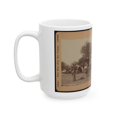 Bringing In The Wounded (U.S. Civil War) White Coffee Mug-The Sticker Space