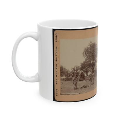 Bringing In The Wounded (U.S. Civil War) White Coffee Mug-The Sticker Space