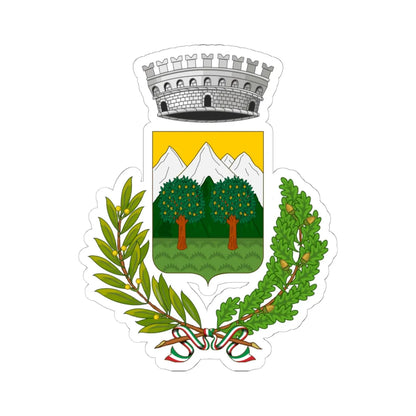 Brinzio-Stemma (Italy) (Coat of Arms) STICKER Vinyl Kiss-Cut Decal 6 Inch White - The Sticker Space