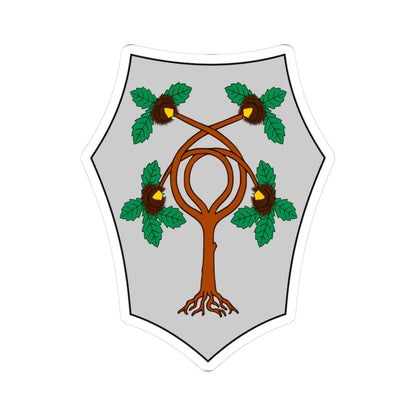 Brinzio Stemma primitivo (Italy) (Coat of Arms) STICKER Vinyl Kiss-Cut Decal 3 Inch White - The Sticker Space