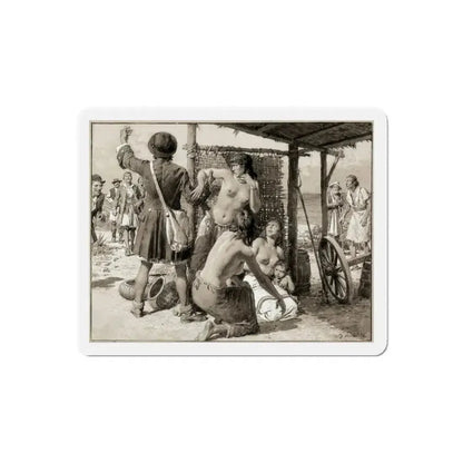 Britannia and Eve, c. 1942 (Magazine Illustration) Refrigerator Magnet - The Sticker Space