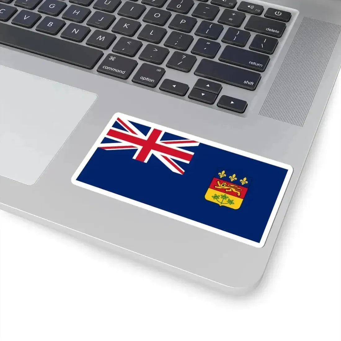 British Flag of Quebec (Canada) STICKER Vinyl Kiss-Cut Decal - The Sticker Space