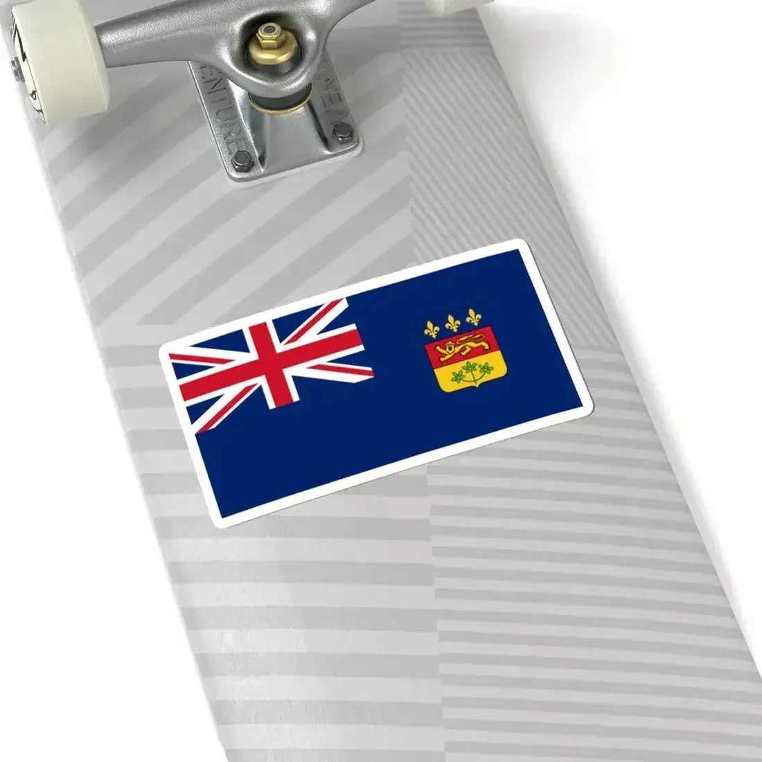 British Flag of Quebec (Canada) STICKER Vinyl Kiss-Cut Decal - The Sticker Space