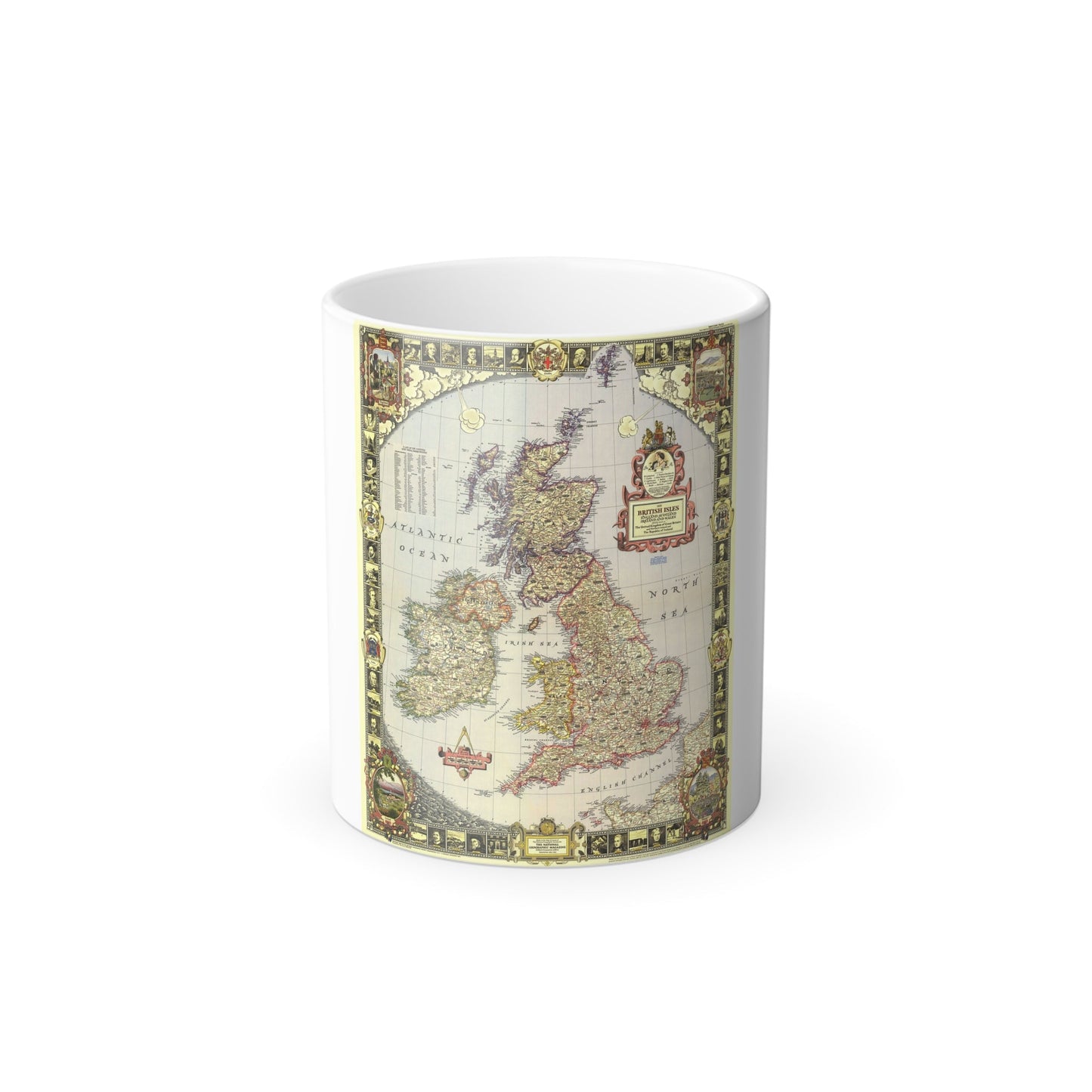 British Isles (1949) (Map) Color Changing Mug 11oz-11oz-The Sticker Space