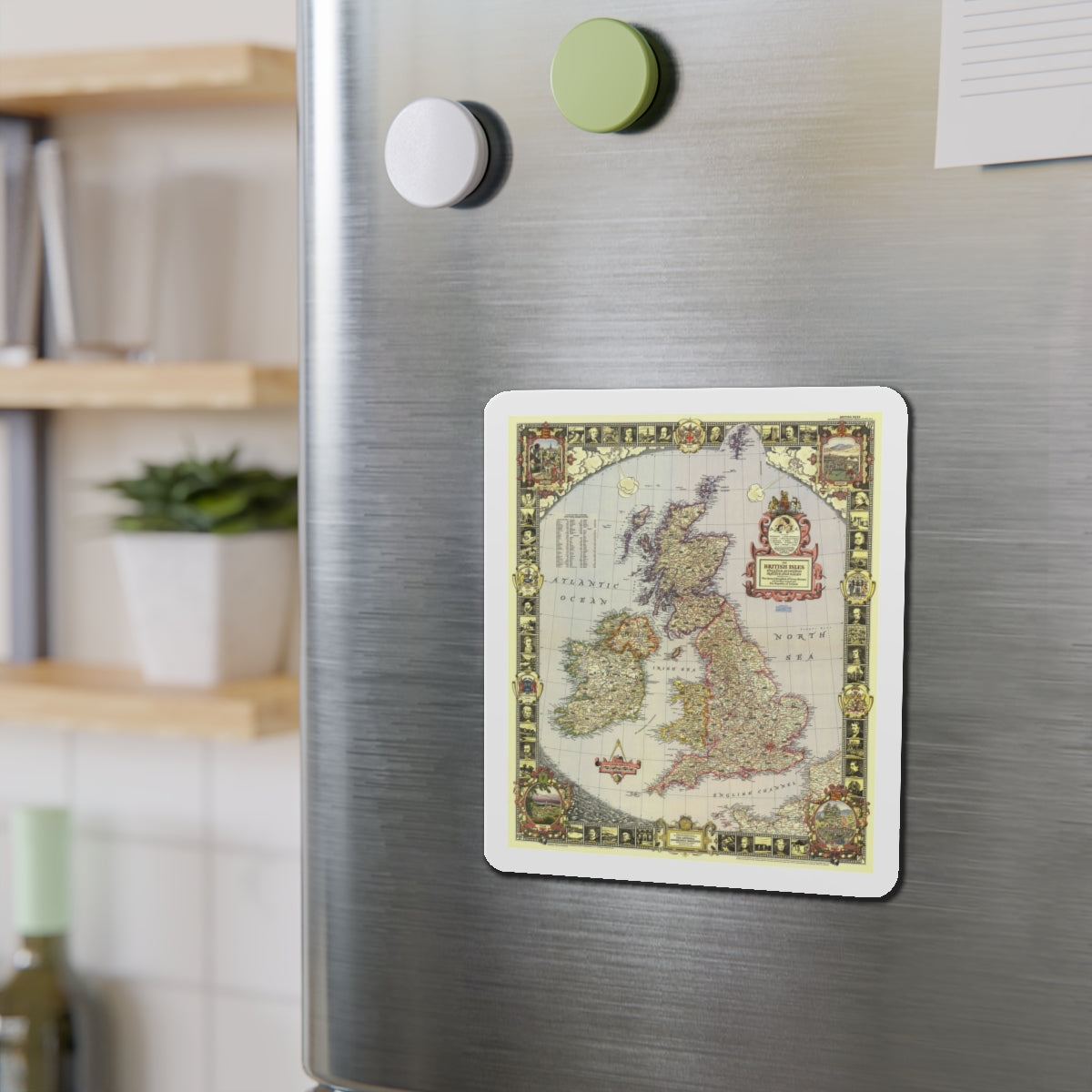 British Isles (1949) (Map) Refrigerator Magnet-The Sticker Space